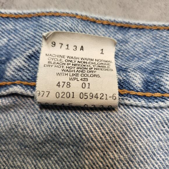 Vintage Levi's Jeans Mens 38x32 Blue Loose Fit 100% Cotton Five Pocket Denim - Picture 4 of 11